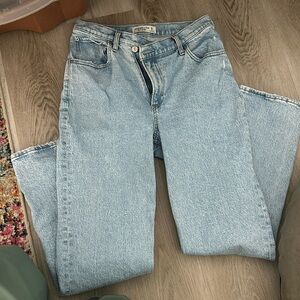 90s straight ultra high rise - Abercrombie